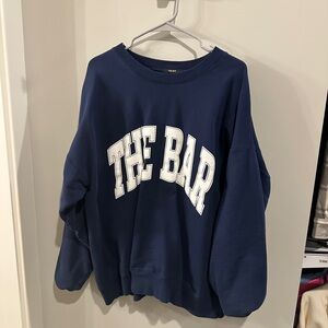 The Bar Dark Blue Crewneck Sweater